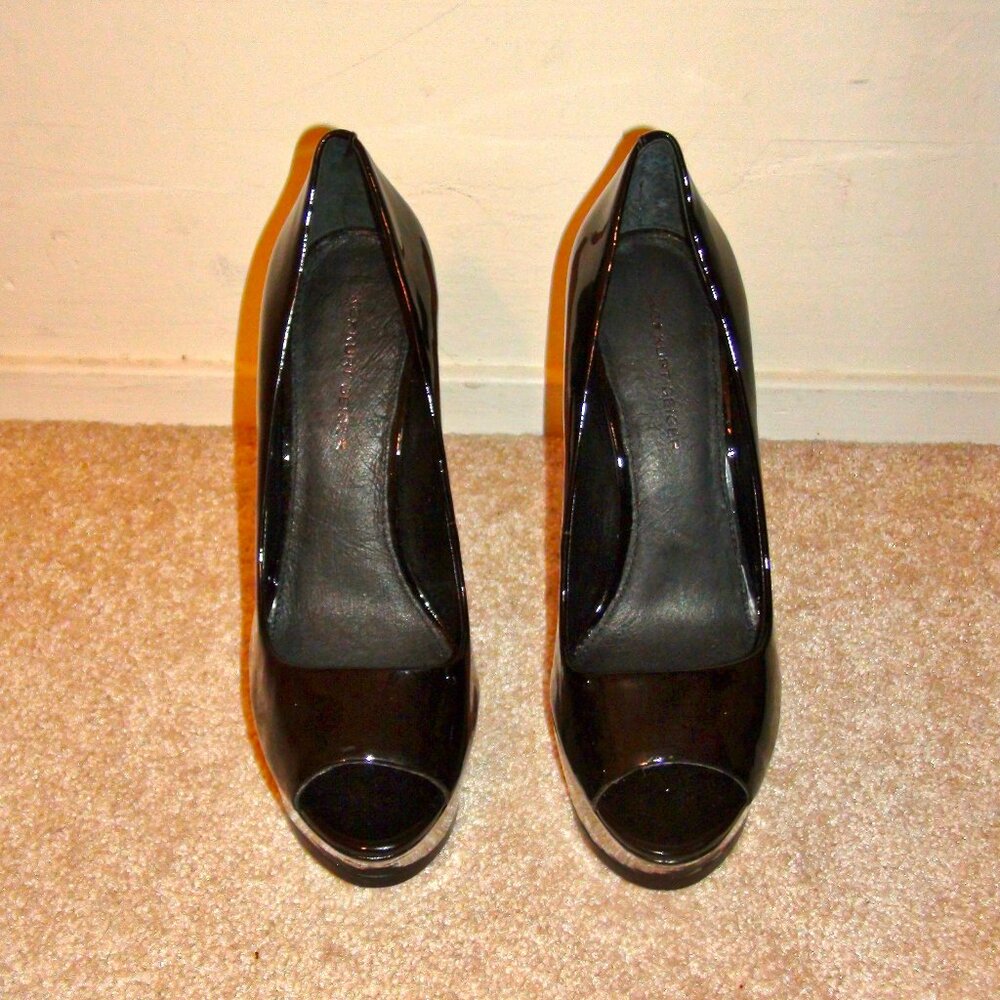 NWOB KG by Kurt Geiger Hyper Patent Leather Platform Heels